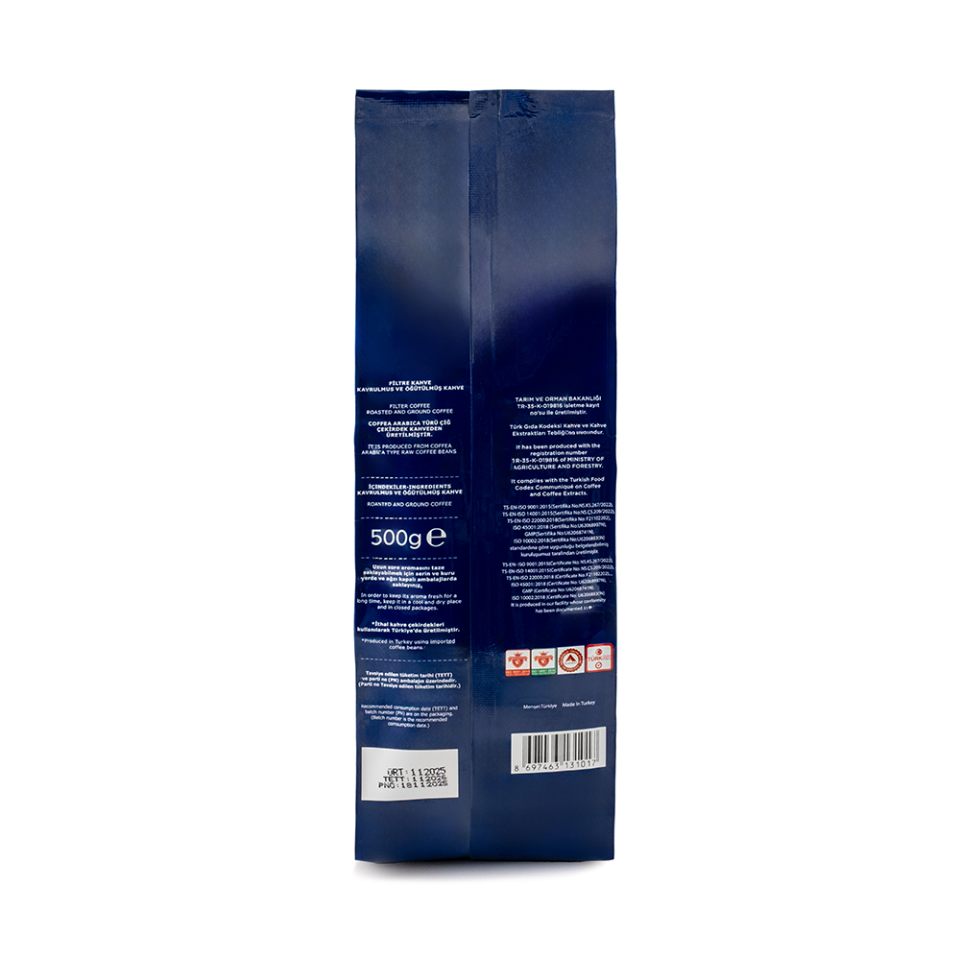 Pacifica Coffee Öğütülmüş Filtre Kahve (500 gr Poşet)