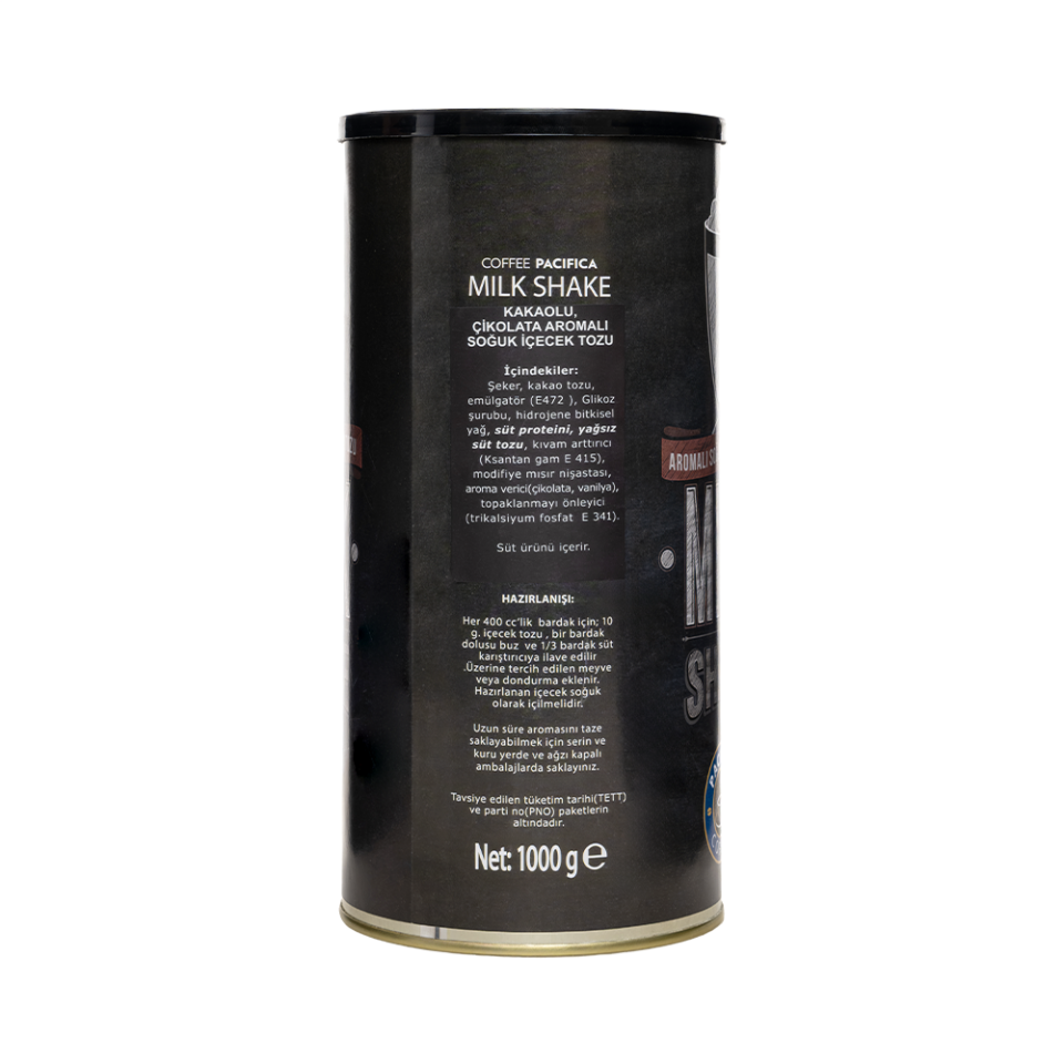 Coffee Pacifica Milk Shake Çikolata Toz Karışım (1000 gr)
