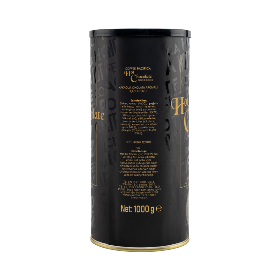 Coffee Pacifica Sıcak Çikolata Toz Karışım (1000 gr)