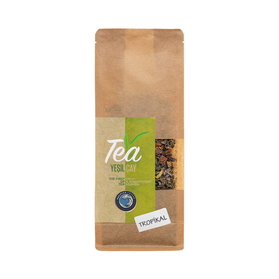 Coffee Pacifica Tropikal Meyve Aromalı Yeşil Çay (250 gr)