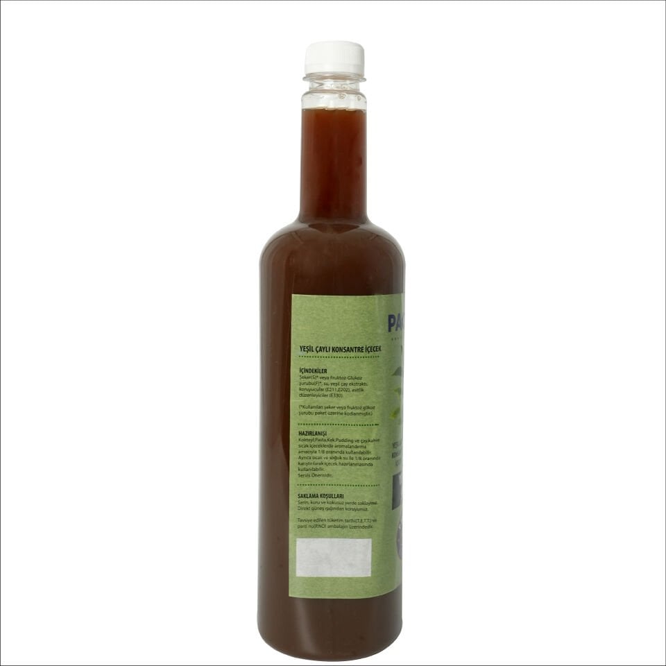 Pacifica Coffee Yeşil Çay Şurubu (1 Litre)